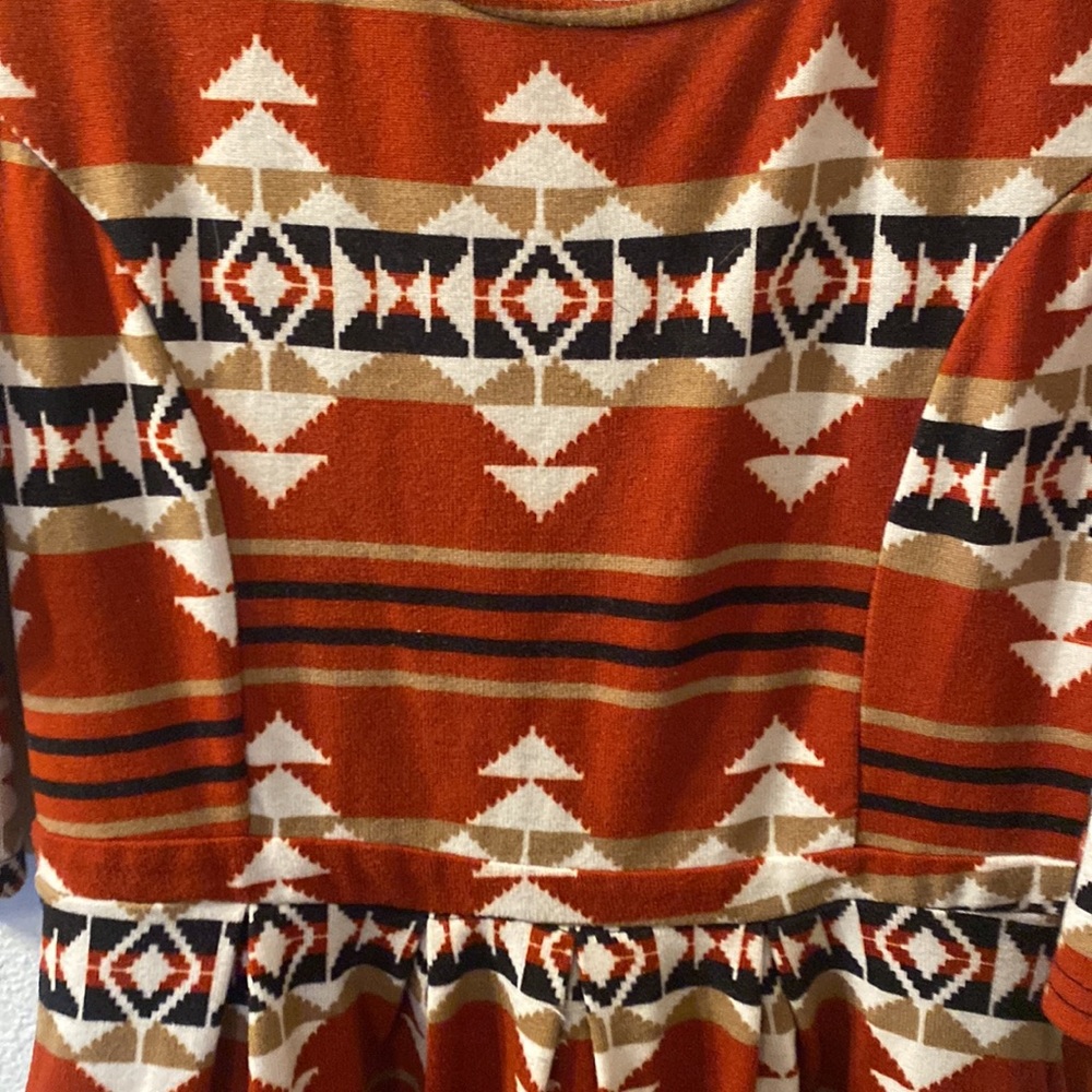 Reborn Aztec print dress with pockets size XL - Picture 2 of 6